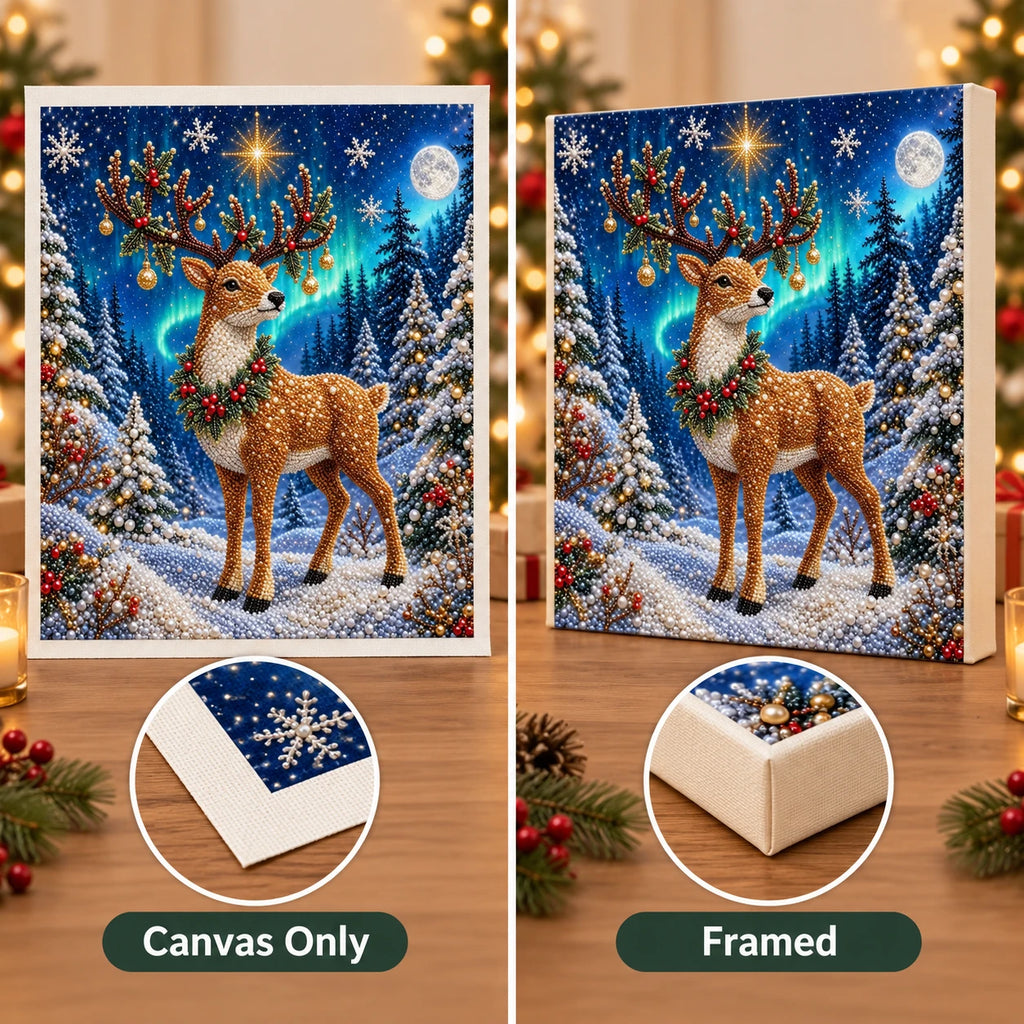 Aurora Christmas Reindeer pearl painting kit – style image