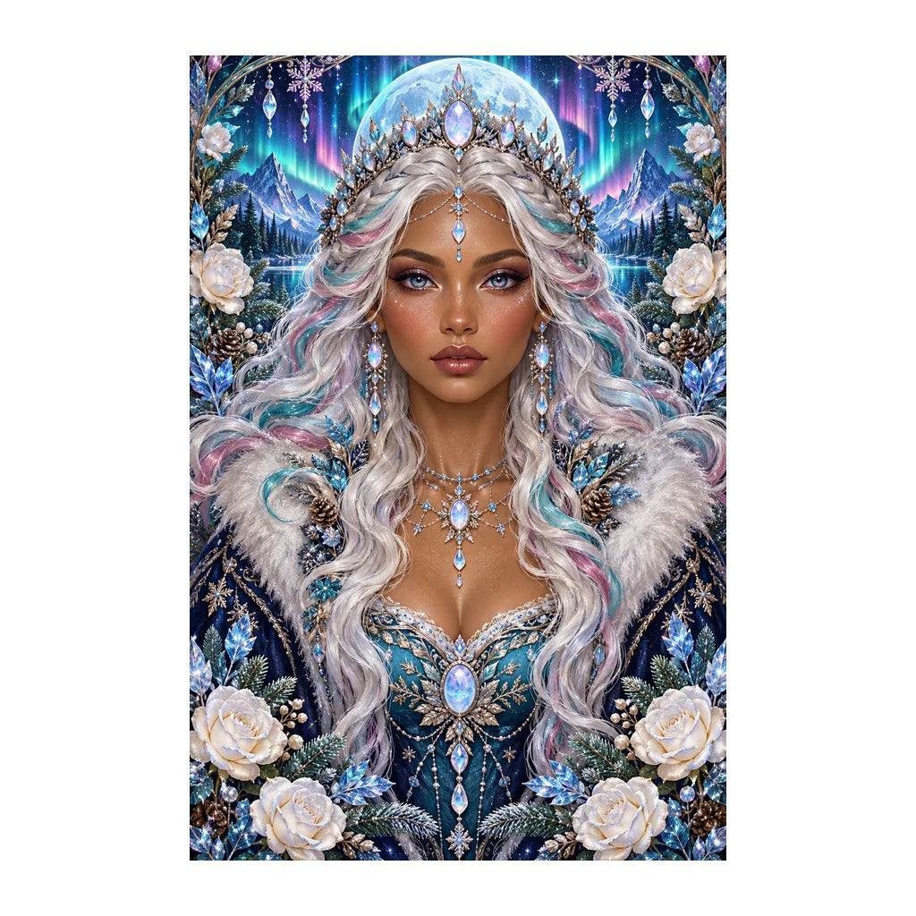 Original white-background artwork of Aurora Opal Oracle