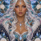 Close-up of sparkling drills on the Aurora Opal Oracle design