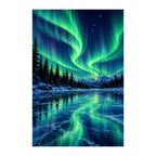 Original Aurora Spruce Forest artwork on a white background.