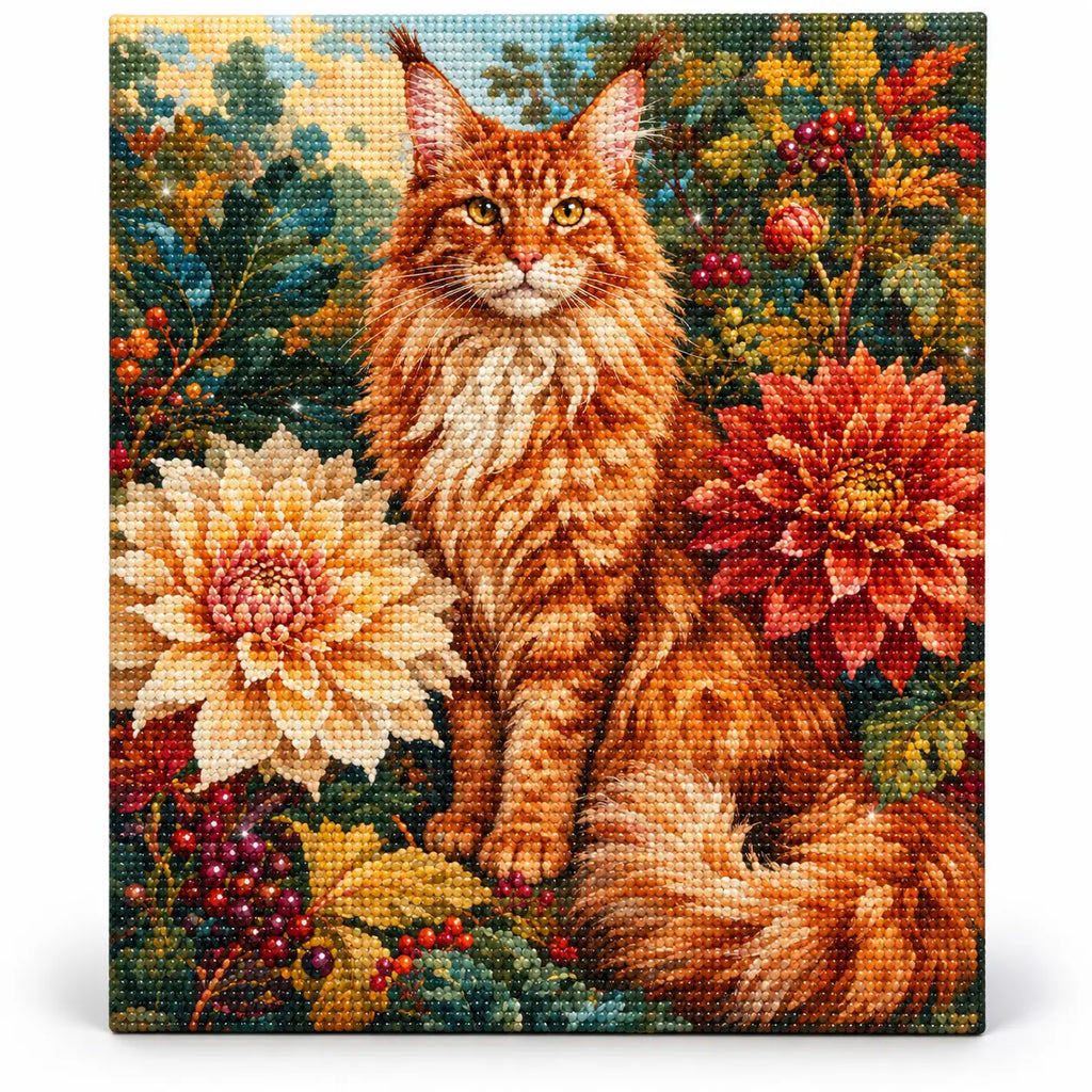 Finished diamond painting for Autumn Majesty Diamond Painting Kit