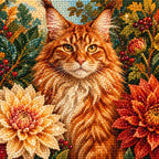 Diamond detail for Autumn Majesty Diamond Painting Kit
