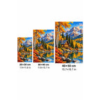 Autumn Mountain Cabin Lake size guide