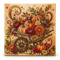Autumn Pumpkin Wheelbarrow Pearl Diamond Painting Kit hero image