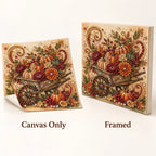 Autumn Pumpkin Wheelbarrow Pearl Diamond Painting Kit style image