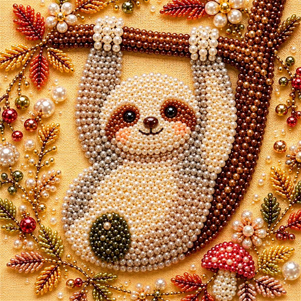Autumn Sloth Branch — detail image