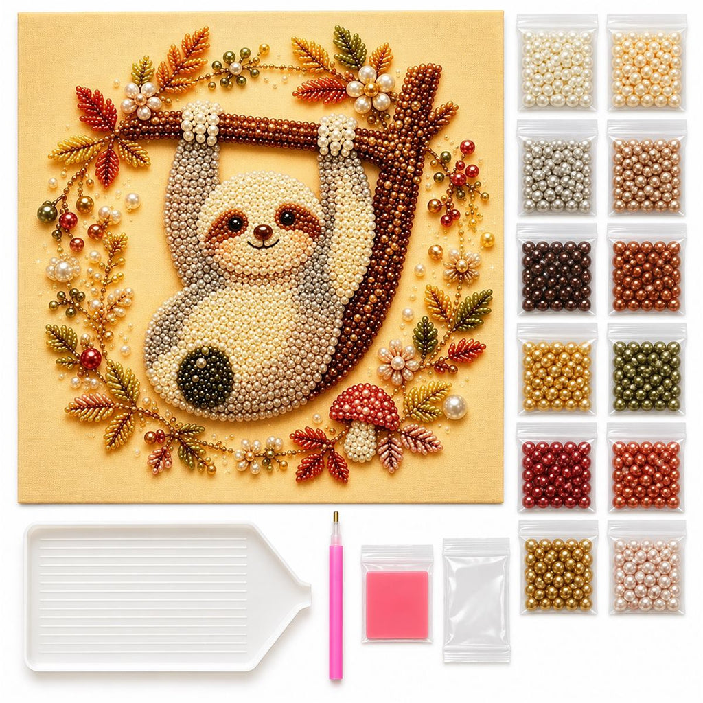 Autumn Sloth Branch — kit image