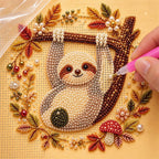 Autumn Sloth Branch — process image