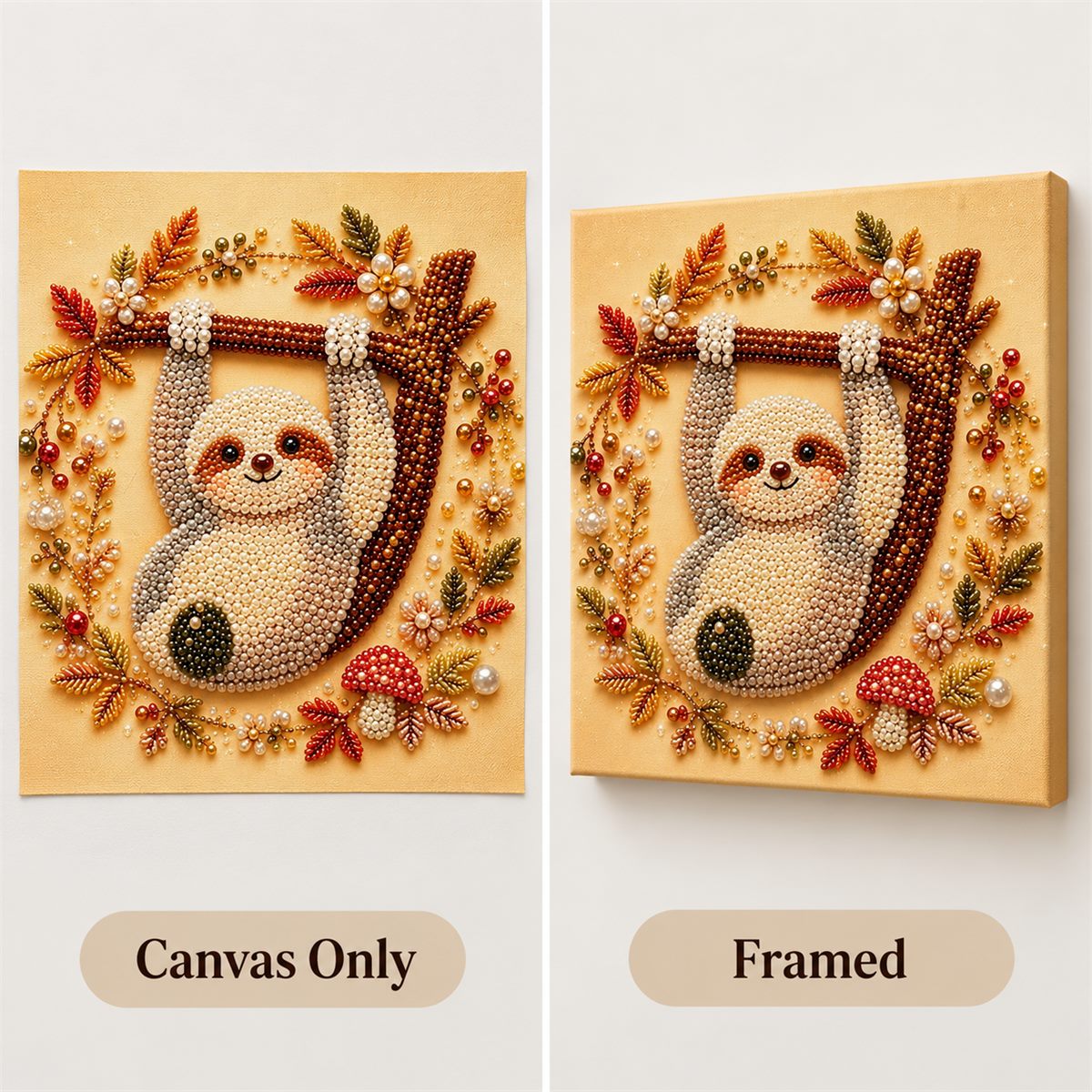 Autumn Sloth Branch — style image