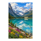Original Banff Lake Louise artwork on a white background.