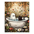 Original artwork for Bathtub Companions Diamond Painting Kit