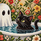 Diamond detail for Bathtub Companions Diamond Painting Kit