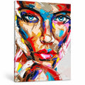 Blue-Eyed Cubist Woman: original image