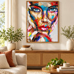 Blue-Eyed Cubist Woman: scene image