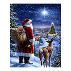 Original artwork showing beneath the christmas star.