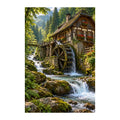 Original Black Forest Watermill artwork on a white background.