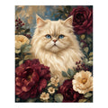 Original artwork for Blue Eyed Majesty Diamond Painting Kit