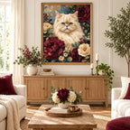 Home decor scene for Blue Eyed Majesty Diamond Painting Kit