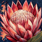 Close-up diamond drill detail of Blush Crown