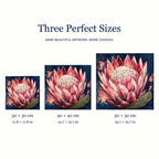 Three canvas sizes for Blush Crown