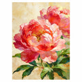 Original artwork for Blush Peony Pair Diamond Painting Kit, showing two full blush-pink peony blooms with layered petals and leafy stems.