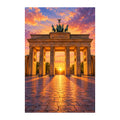 Original Brandenburg Gate Sunset artwork on a white background.