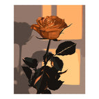 Original artwork for Burnt Amber Rose