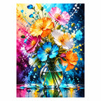 Original artwork showing burst of summer blooms.