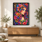 Butterfly Floral Beauty Diamond Painting Kit — Home decor scene
