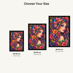 Butterfly Floral Beauty Diamond Painting Kit — Size guide