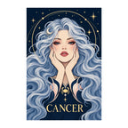 Original white-background artwork of Cancer Moon Tide Keeper