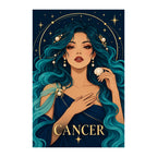 Original white-background artwork of Cancer Coral Shell Dreamer