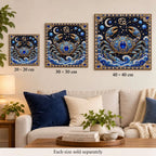 cancer artwork size comparison for 20, 30 and 40 cm options; each sold separately