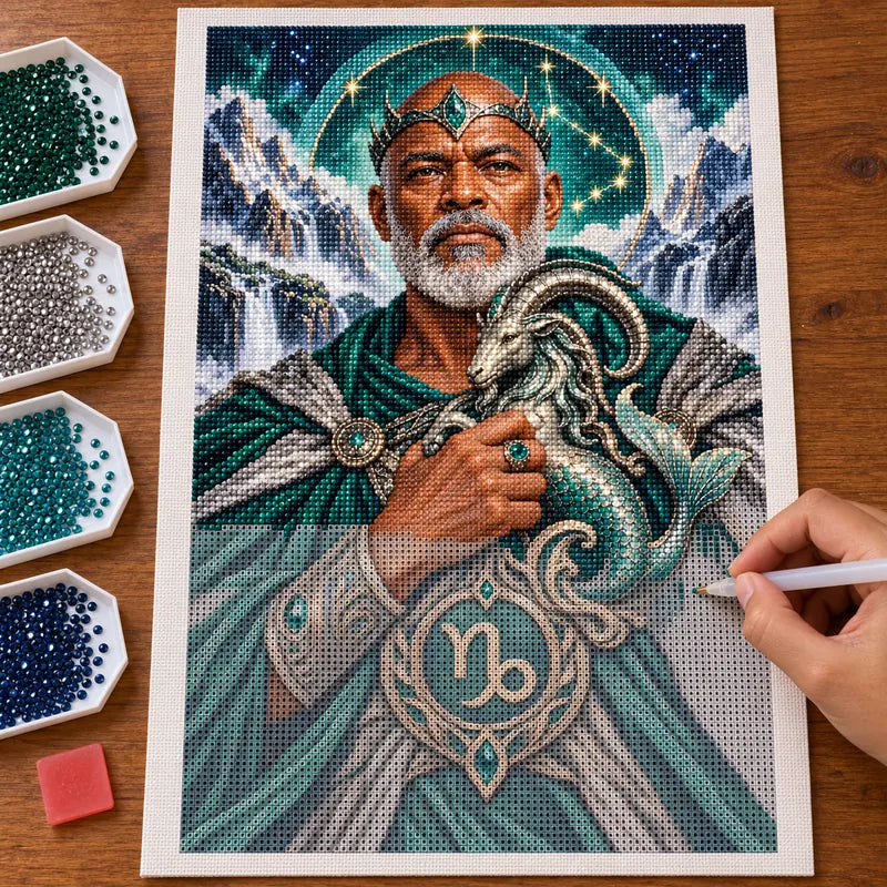 DIY process with drills being placed — sea goat guardian