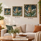 capricorn artwork size comparison for 20, 30 and 40 cm options; each sold separately