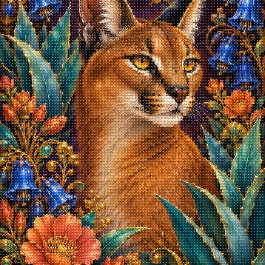Close-up of sparkling drills on the Caracal Agave Blossom Frame design