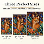 Caracal Agave Blossom Frame diamond painting in 20 by 30, 30 by 40, and 40 by 50 centimeter sizes
