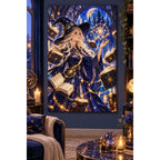 Celestial Witch Starry Library Diamond Painting Kit home decor scene