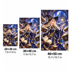 Celestial Witch Starry Library Diamond Painting Kit size guide