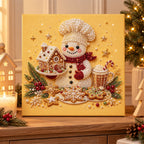 Chef Snowman Gingerbread House — room image