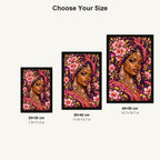 Cherry Blossom Queen 20 by 30, 30 by 40, and 40 by 50 centimeter size guide