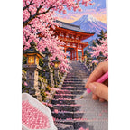 Cherry Blossom Shrine Steps diamond placement process
