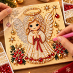 Christmas Angel pearl painting process