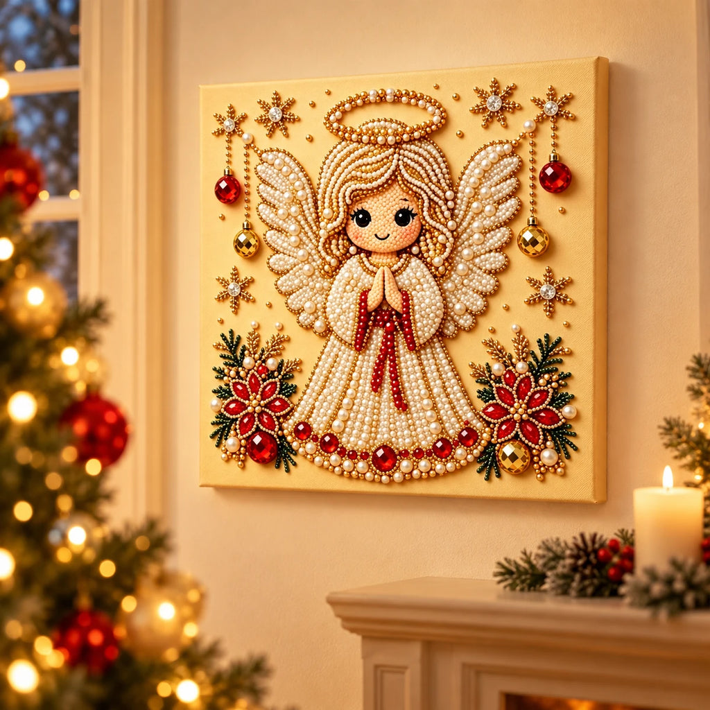 Christmas Angel pearl painting room