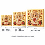 Christmas Angel pearl painting size