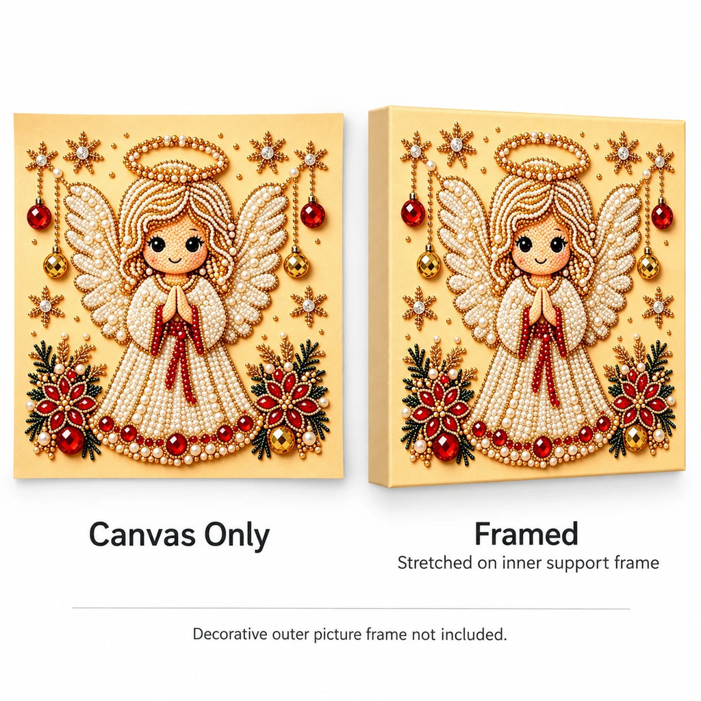 Christmas Angel pearl painting style