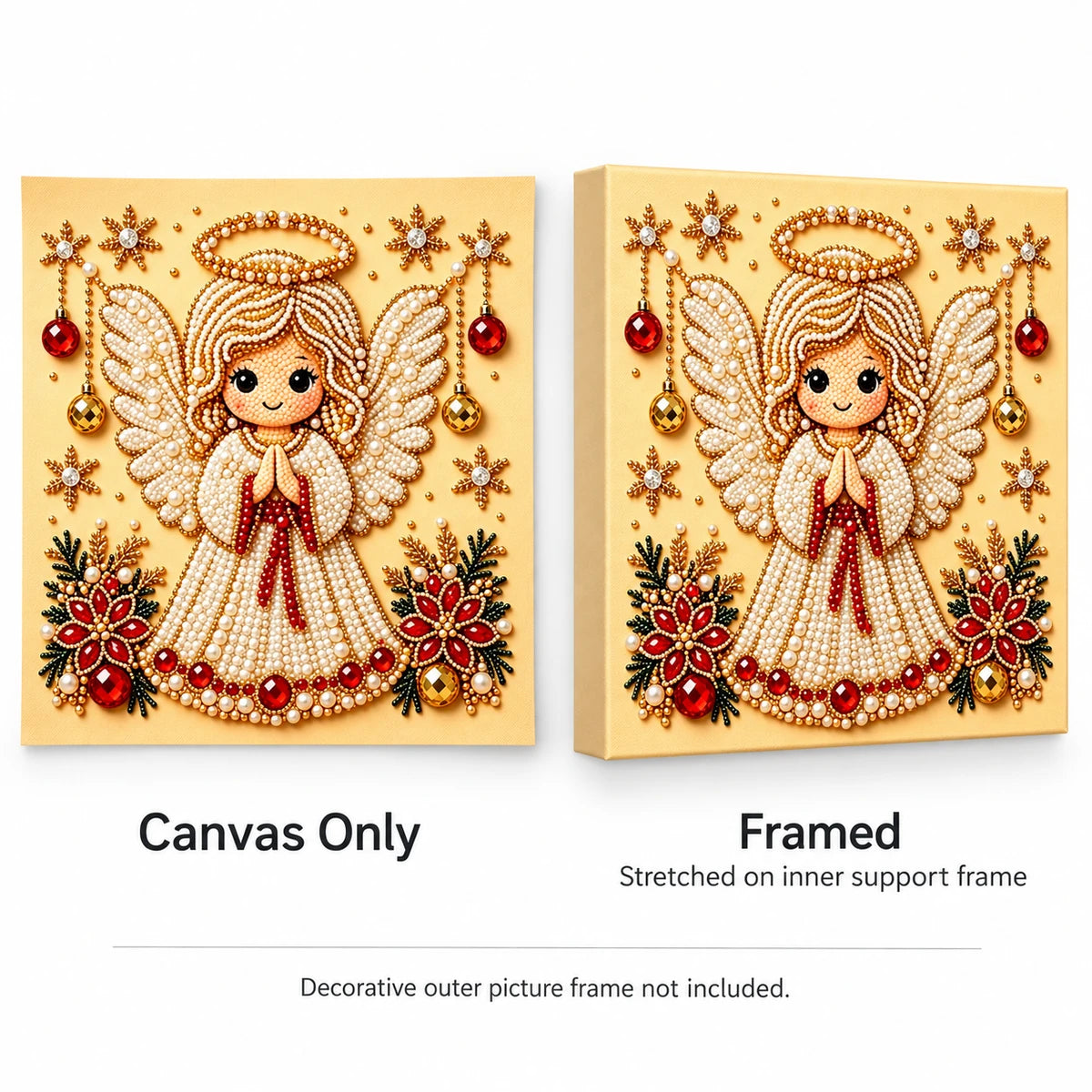 Christmas Angel pearl painting style
