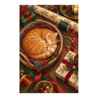 Original Christmas Cat artwork on a white background.