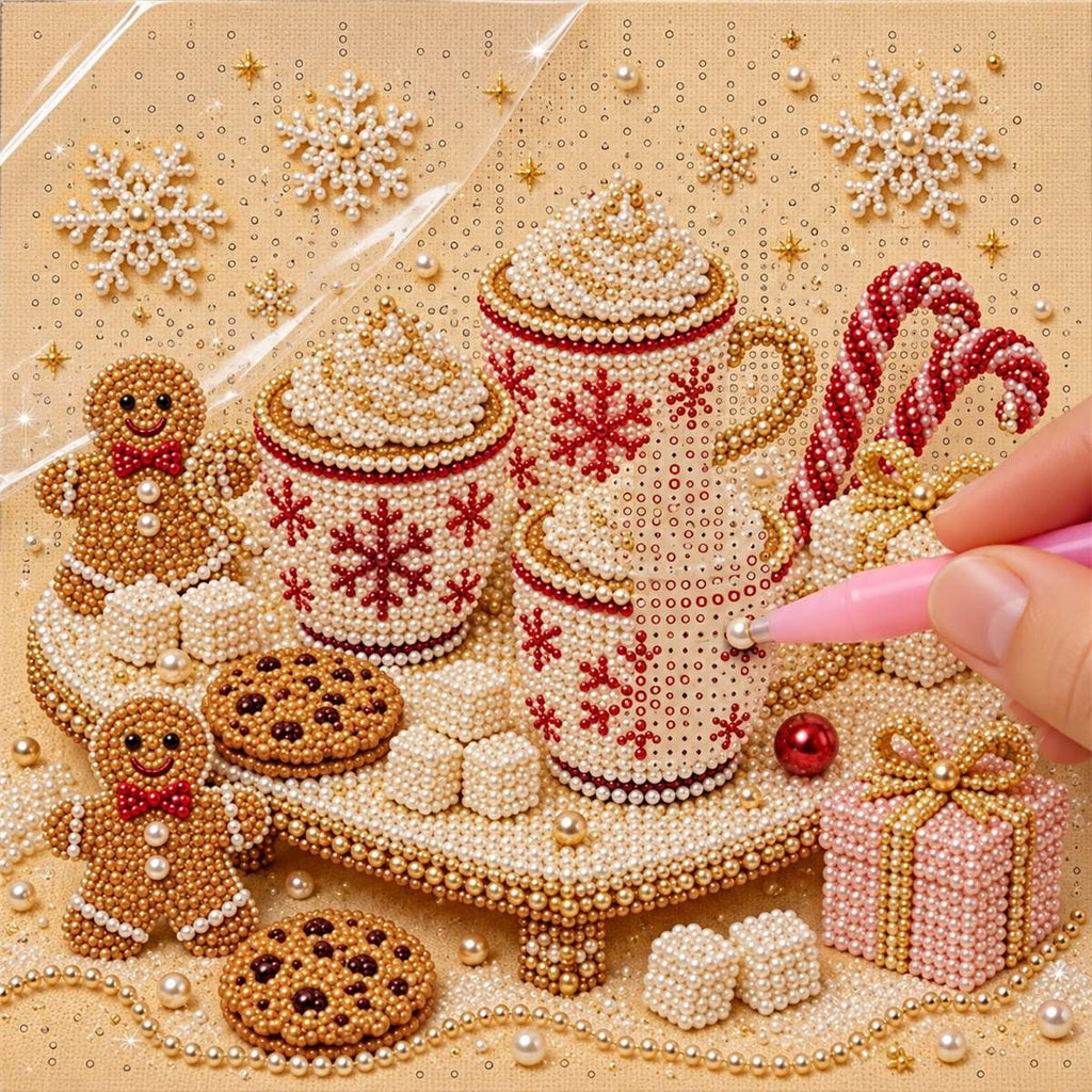 Christmas Cocoa Gingerbread Treats — process image