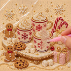Christmas Cocoa Gingerbread Treats — process image